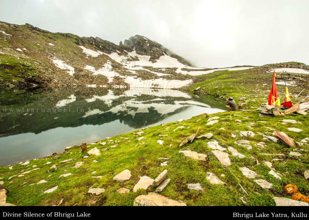 Aayush Meditating at the Banks of Lake Bhrigu