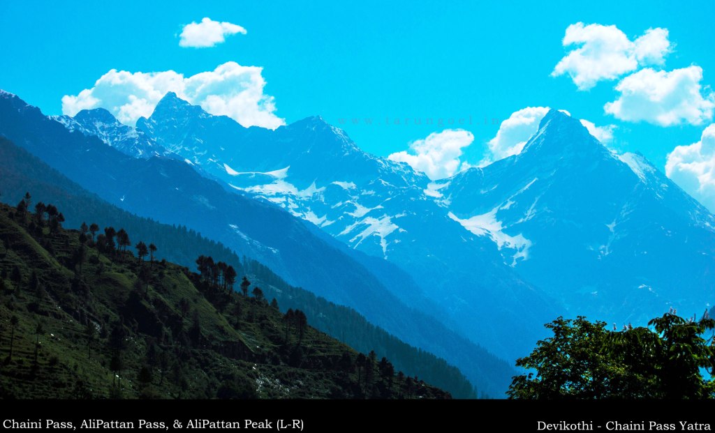 Chaini Pass & Ali Pattan Pass(L to R), As Seen from Devitkothi Village