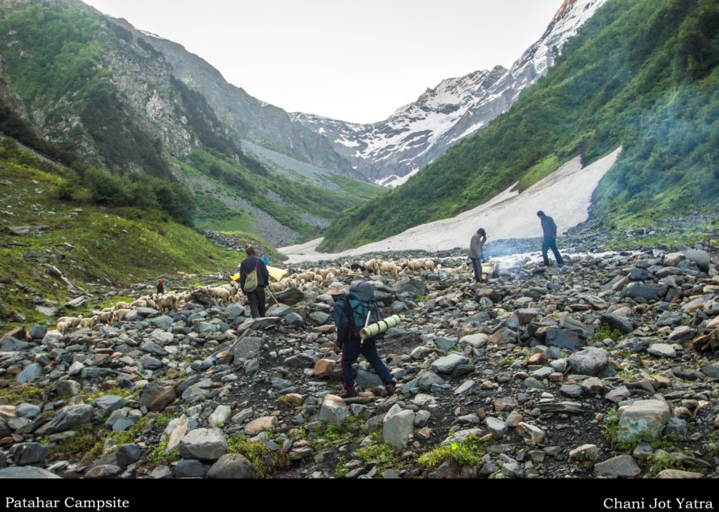 Patahar Basecamp, Chaini Pass Visible