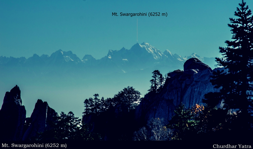 Mt. Swargarohini seen from Churdhar